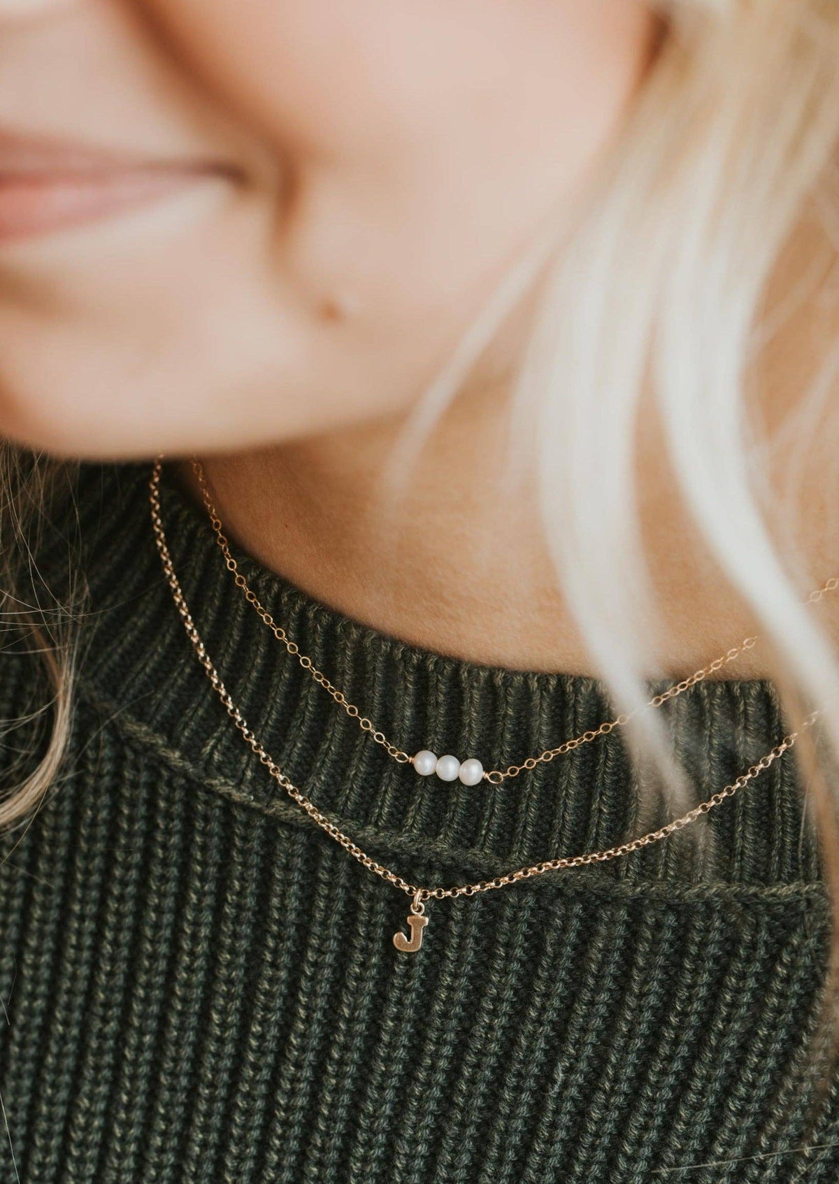 Hello Adorn- Pearl Linked Necklace