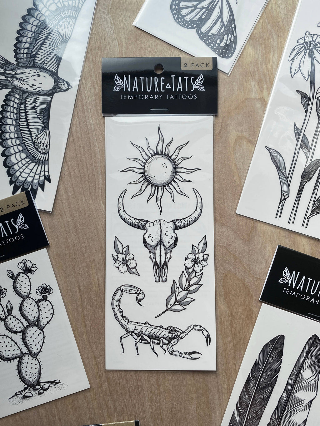 NatureTats - Sunlit South Temporary Tattoo