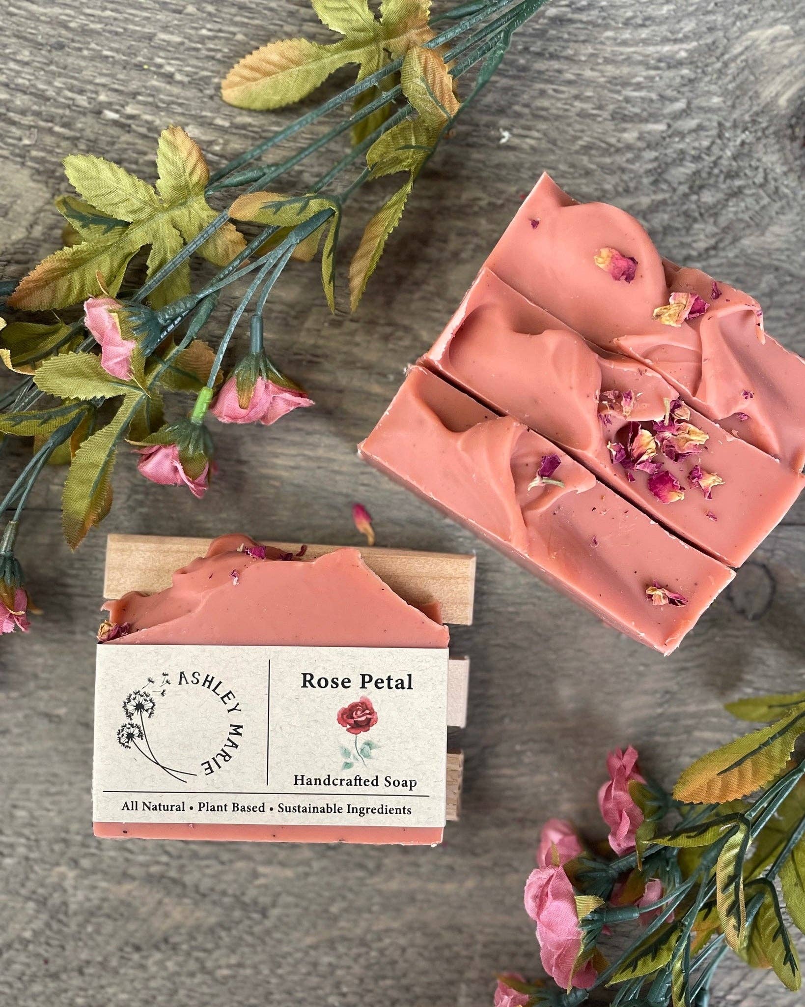 Ashley Marie Soap- Rose Petal Bar Soap