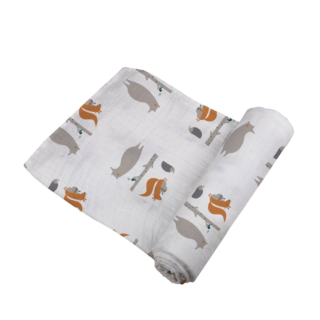 Newcastle Classics- Forest Friends Cotton Muslin Swaddle
