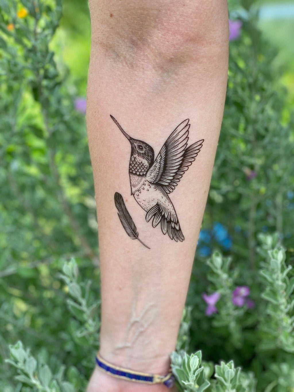 NatureTats- Hummingbird Temporary Tattoo
