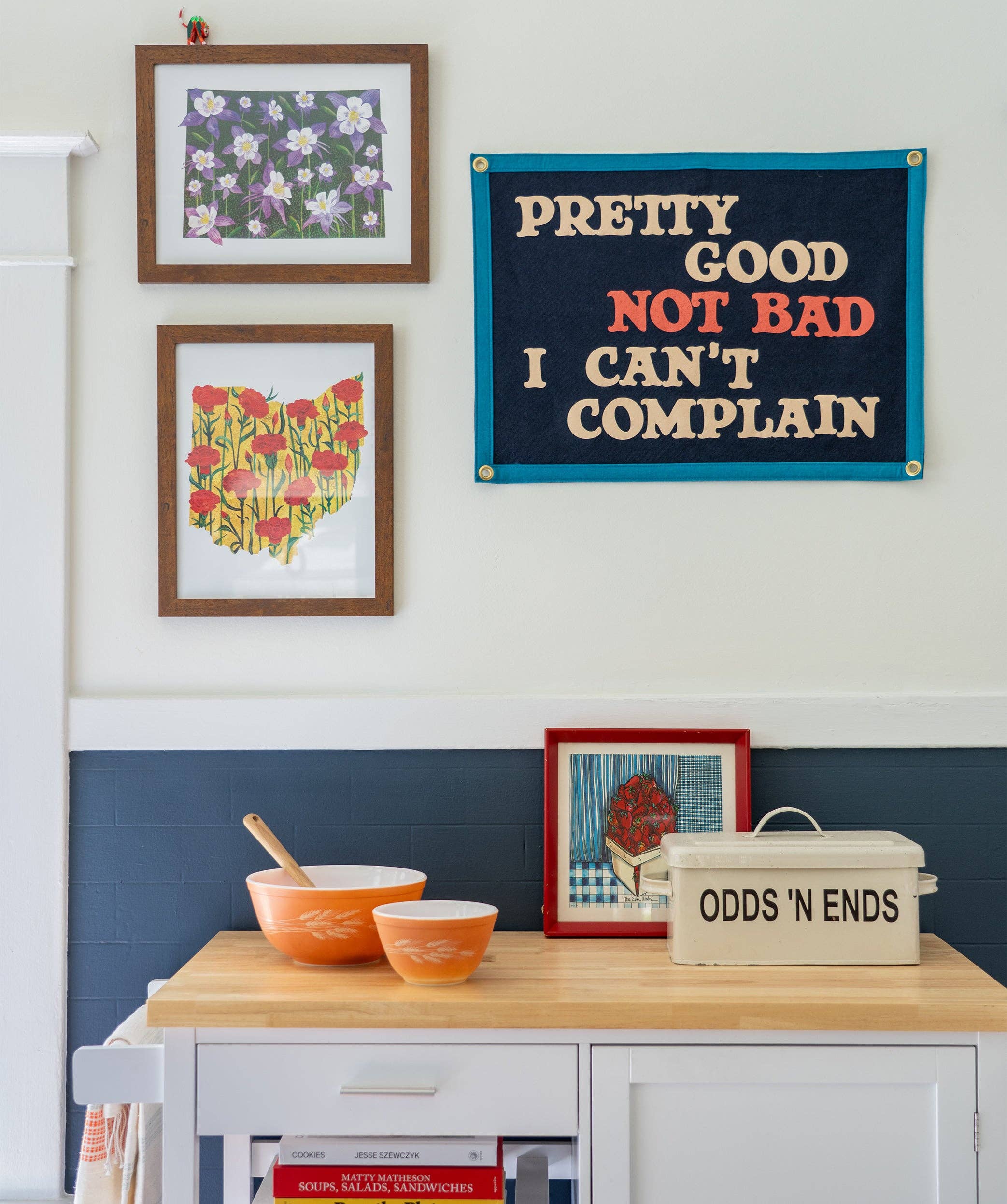 Oxford Pennant- Pretty Good Not Bad I Can't Complain Camp Flag • John Prine x Oxford Pennant