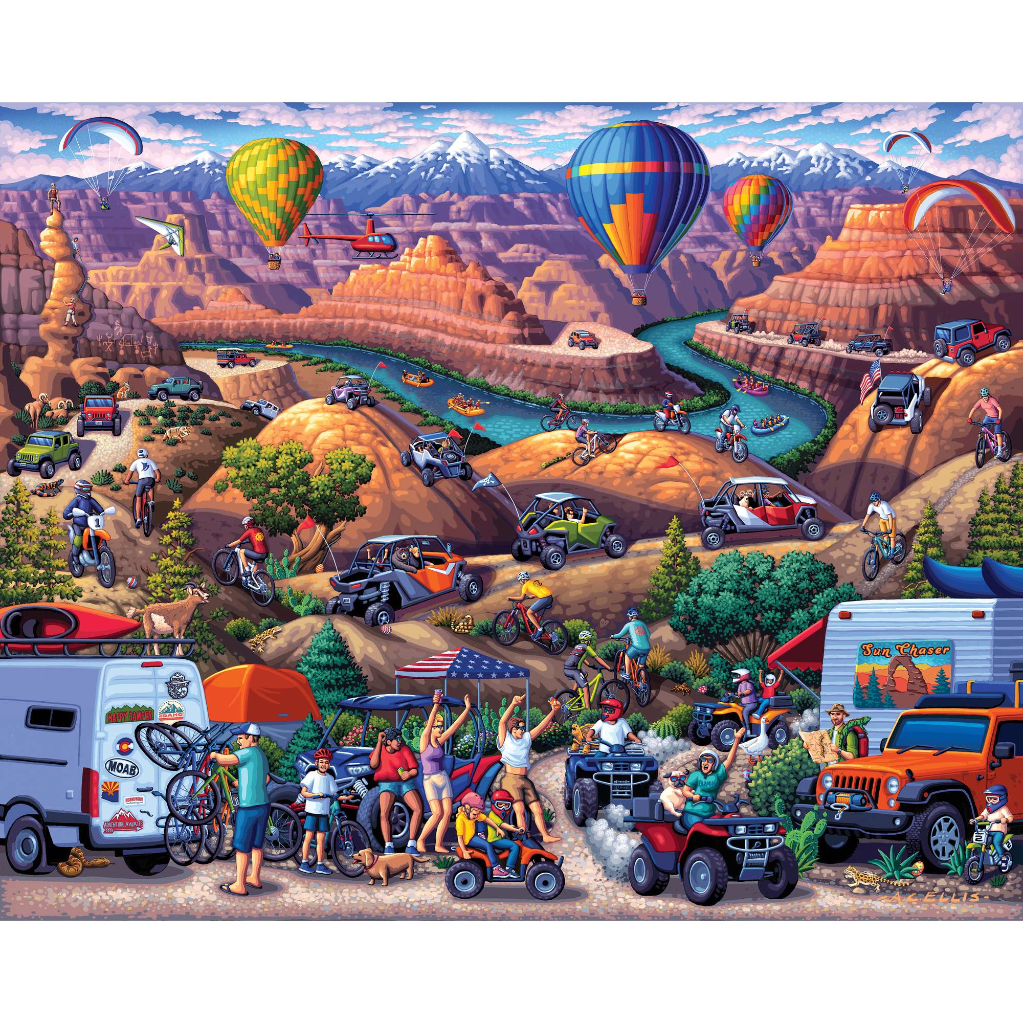 Boardwalk Puzzle Company- Red Rock Adventure | 1000 Piece