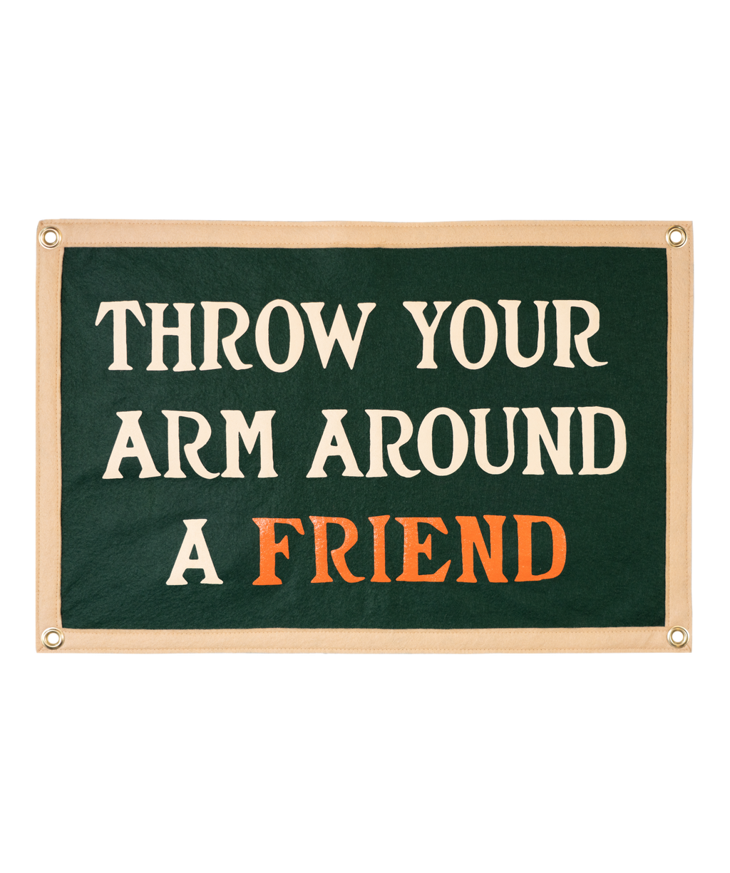 Oxford Pennant- Throw Your Arm Around A Friend Camp Flag • Billy Strings x Oxford Pennant