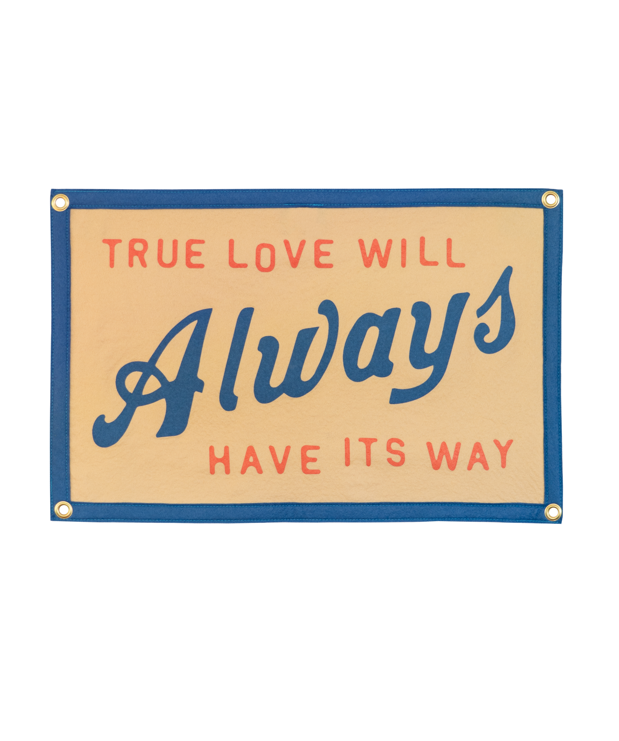 Oxford Pennant- True Love Will Always Have Its Way Camp Flag • John Prine x Oxford Pennant