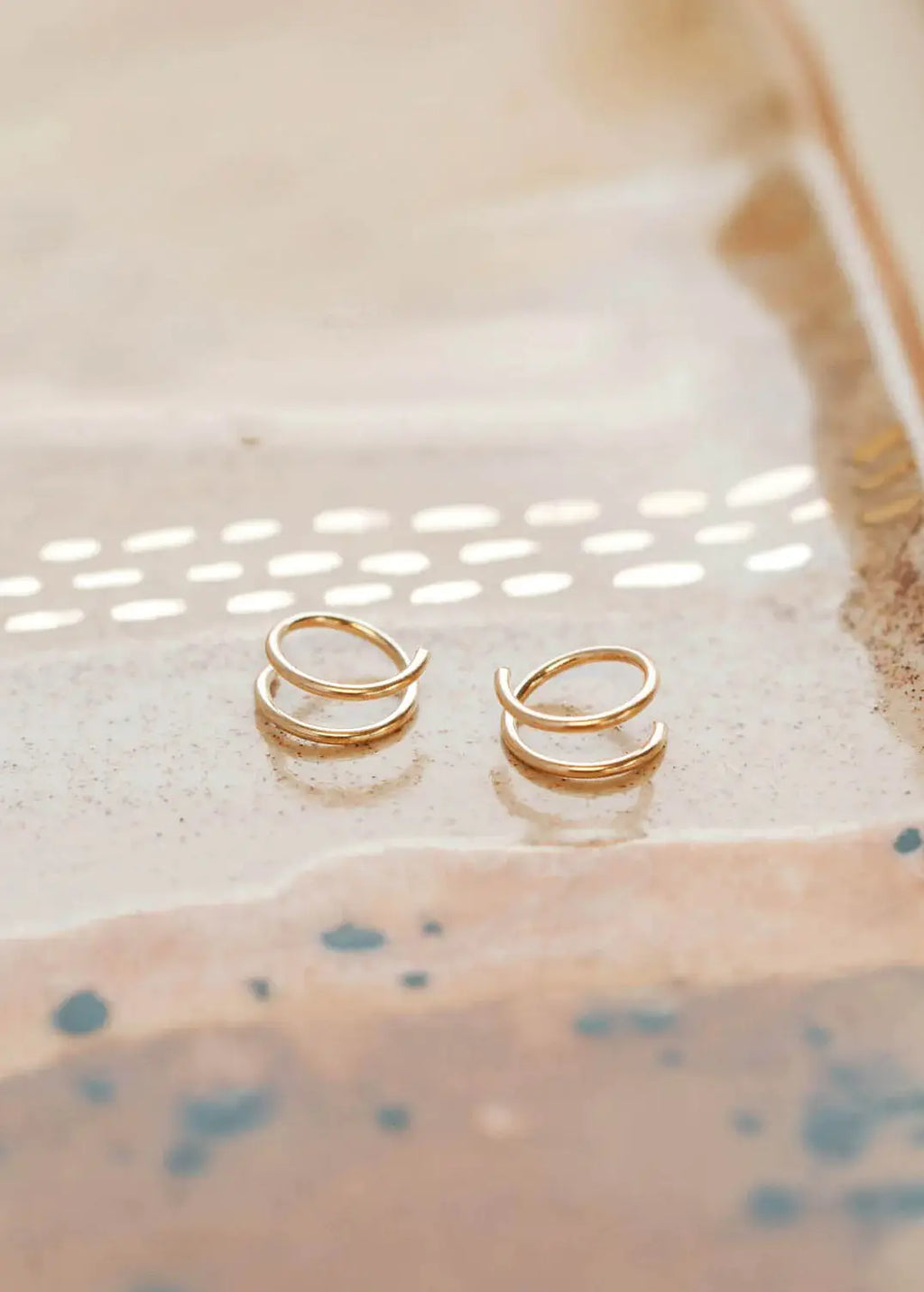 Hello Adorn- Tiny Twist Earrings | 14kt Gold Fill + Sterling Silver