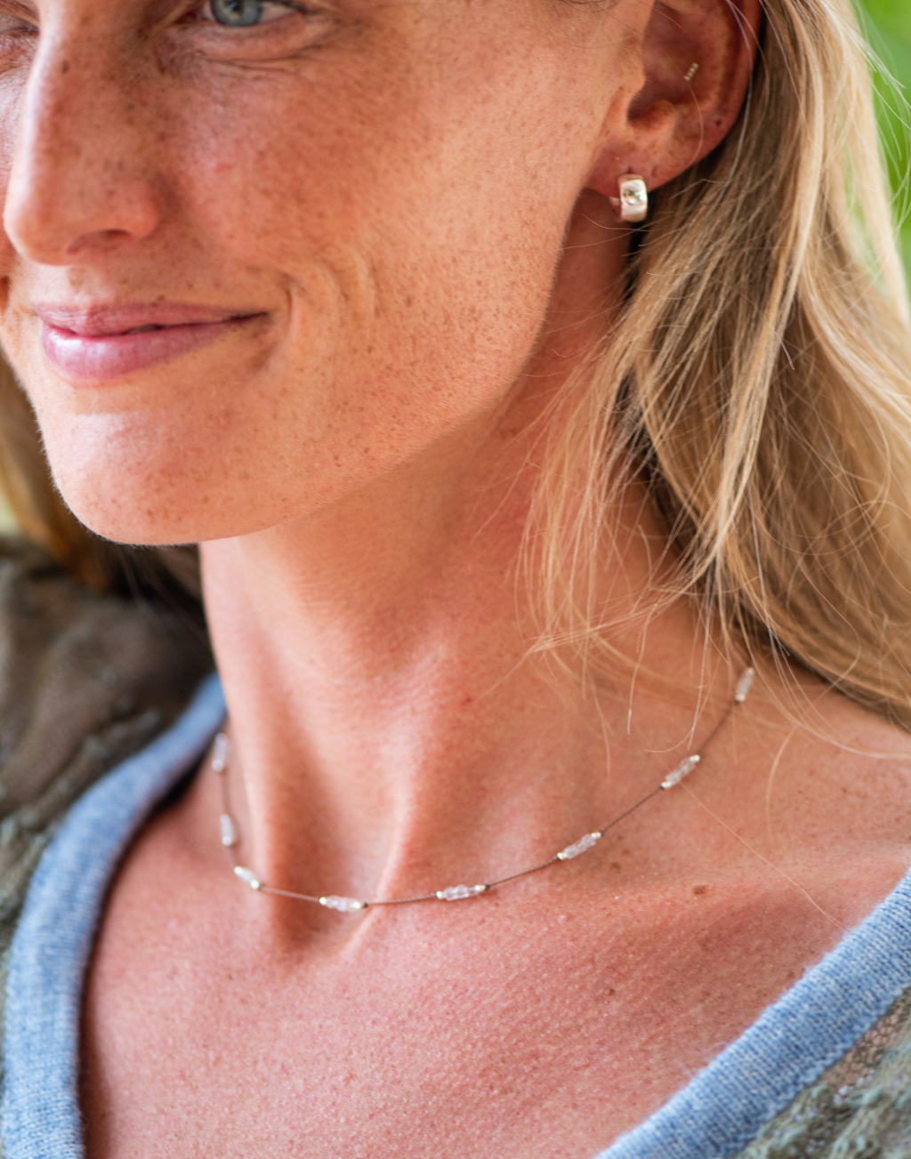Bronwen Jewelry- Gemstone Trail Necklace