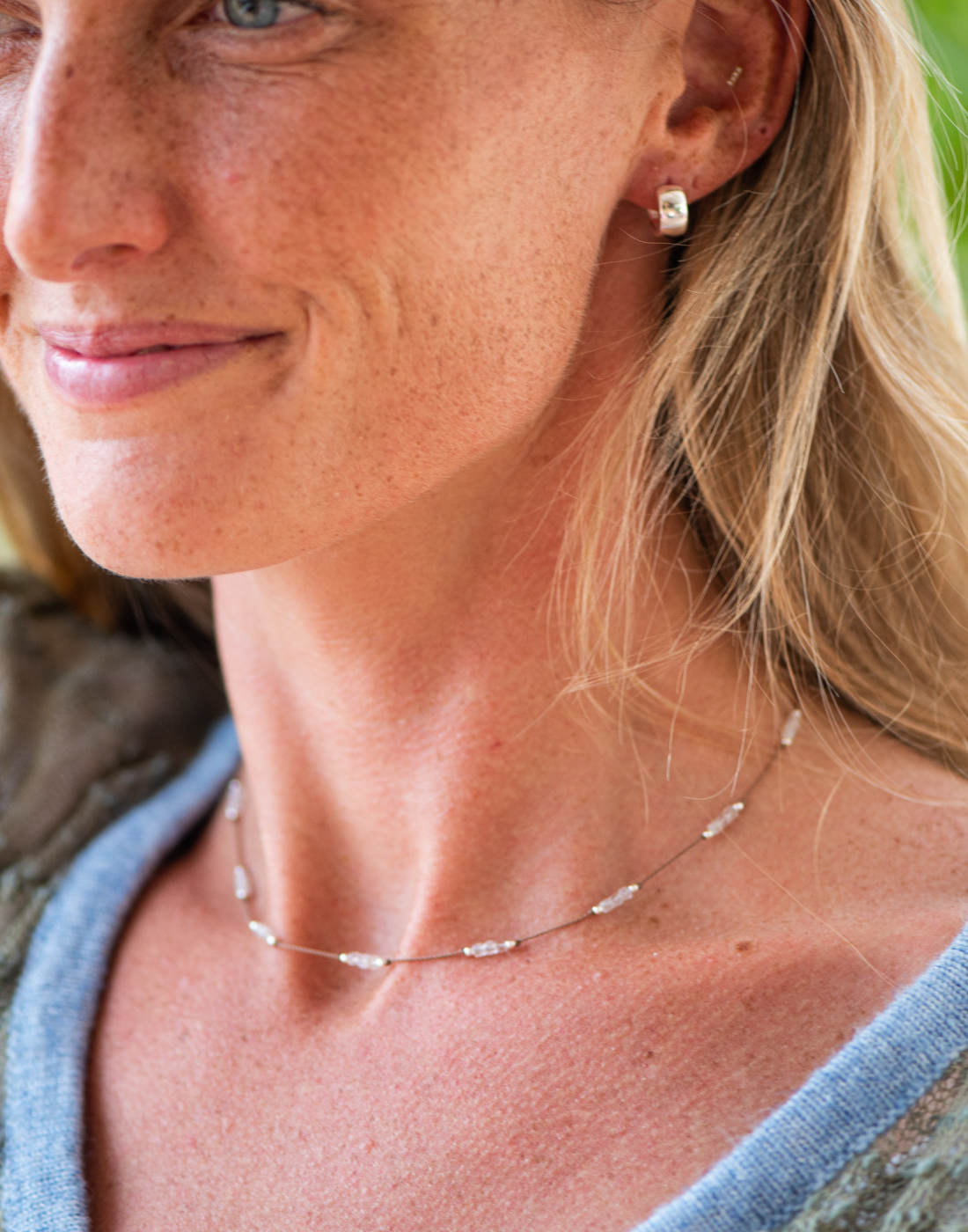 Bronwen Jewelry- Gemstone Trail Necklace