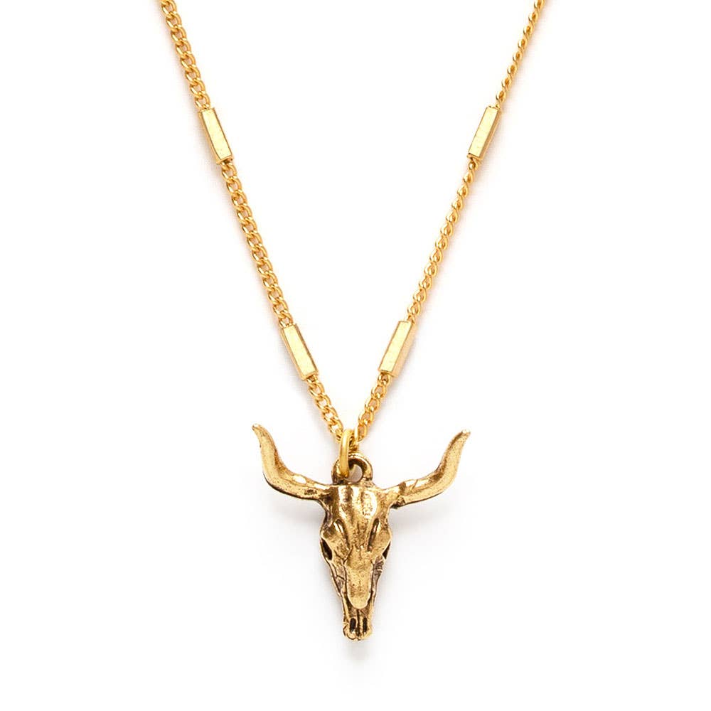 Amano Studio- Longhorn Skull Necklace