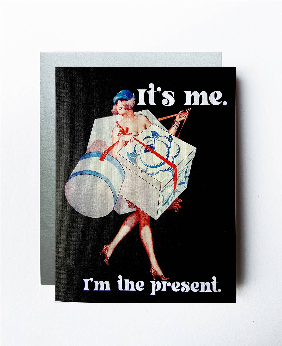 The Twentieth- Holiday Present Art Deco Christmas Hanukkah Card