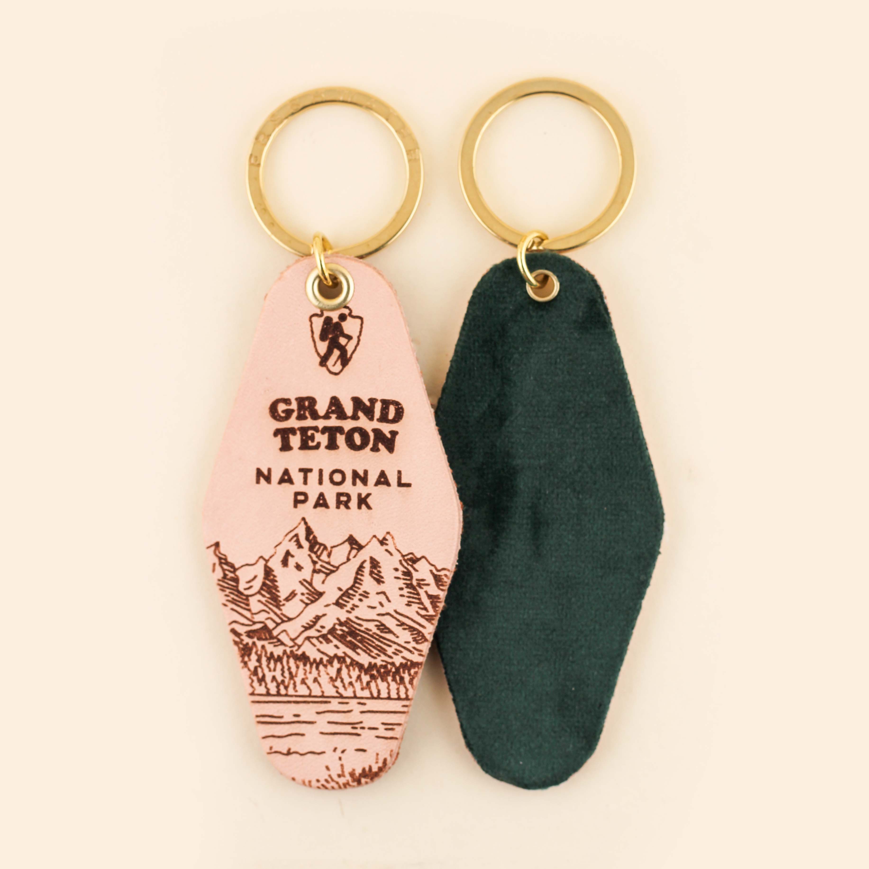 Freshwater Curated Goods- National Park Hotel Leather Keychain