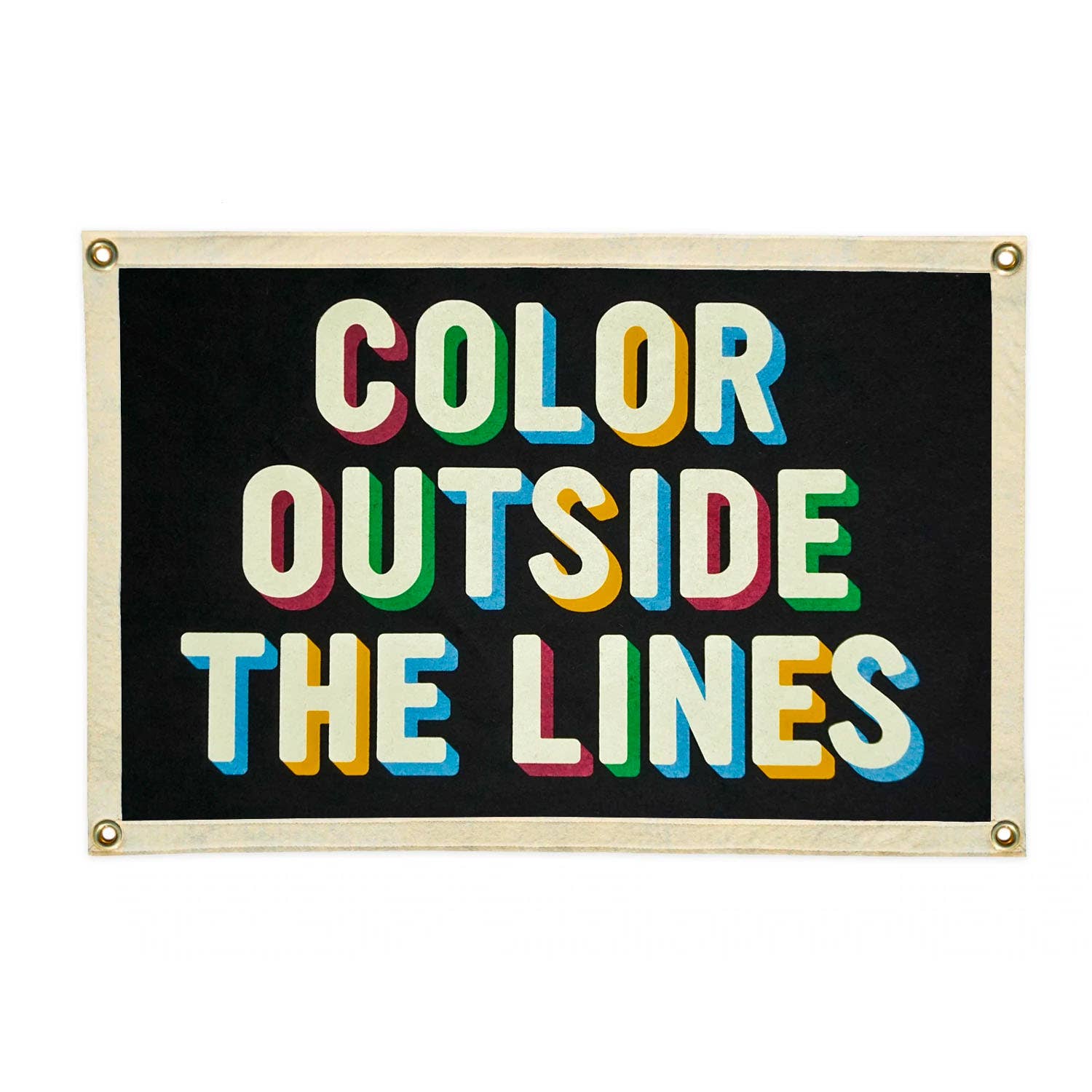 Oxford Pennant- Color Outside The Lines Camp Flag