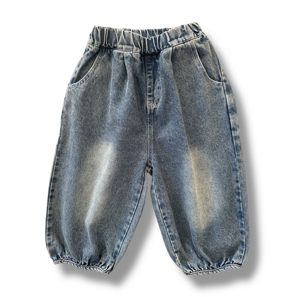 Best Day Ever- The Denim Jogger Kids Denim Baggy Pant
