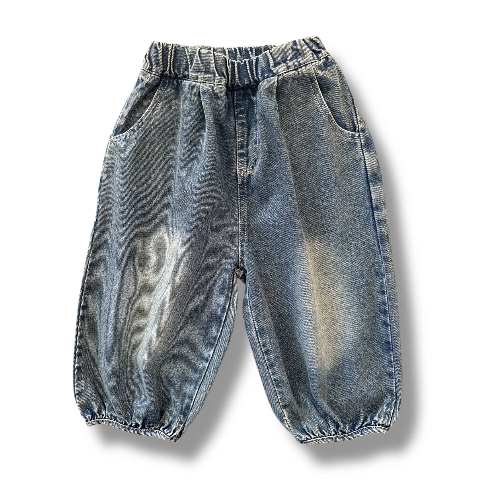 Best Day Ever- The Denim Jogger Kids Denim Baggy Pant