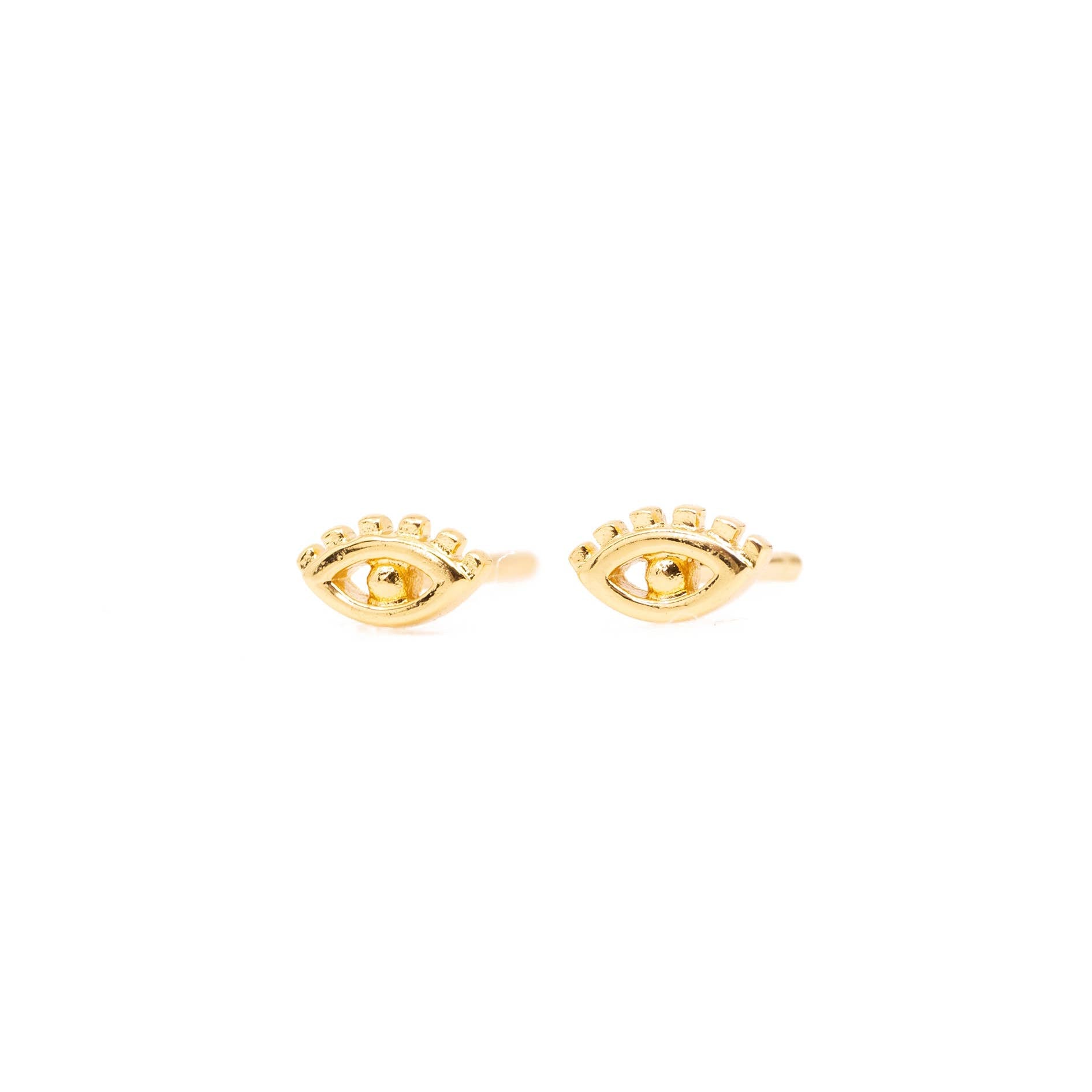 Land of Salt- Evil Eye Stud Earring in Gold