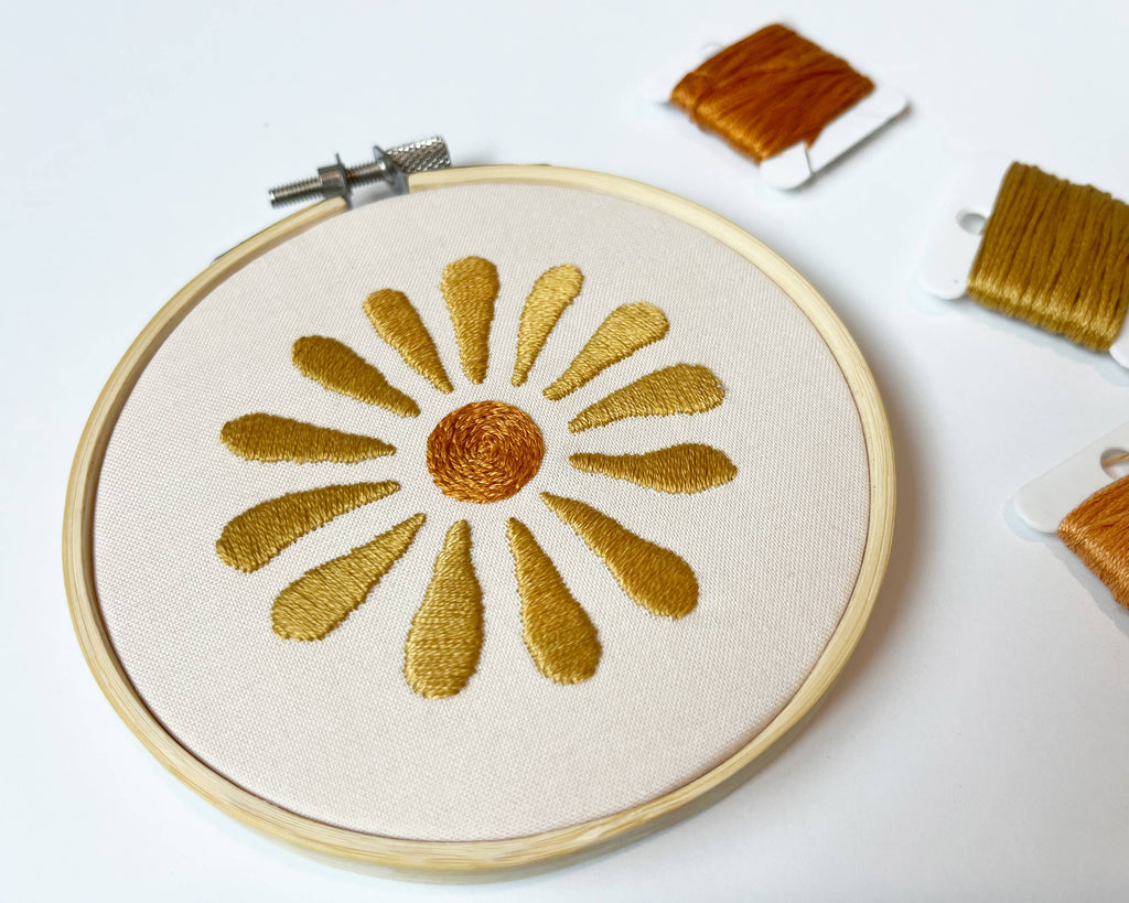 Urbann Nest- Abstract Floral Embroidery Kit
