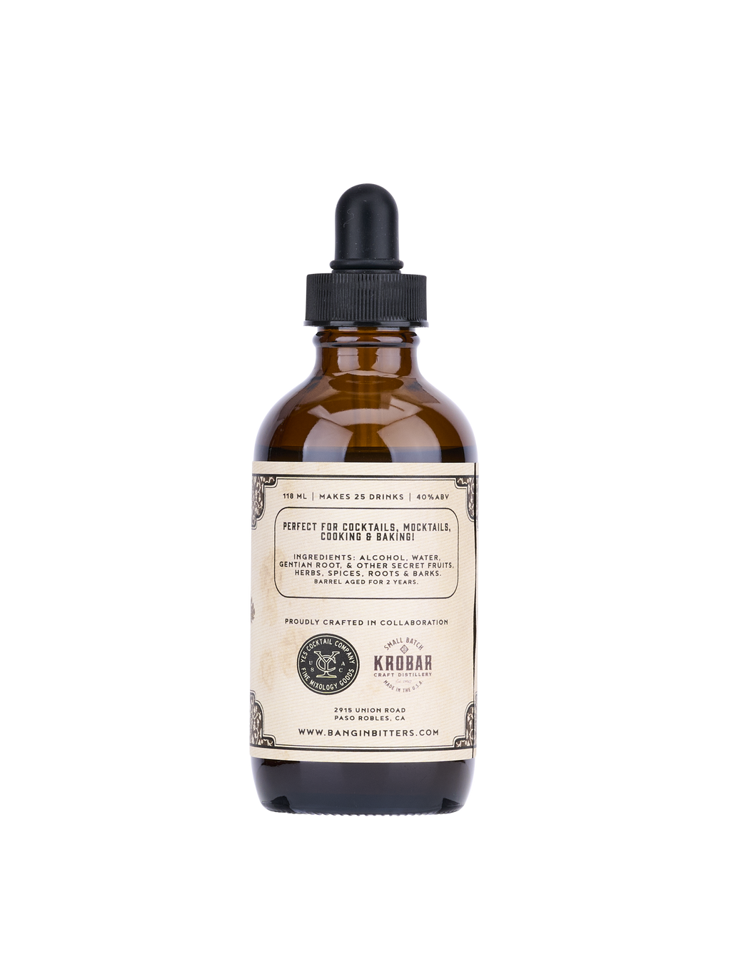 Yes Cocktail Co- Bangin' Bitters : Rye Barrel