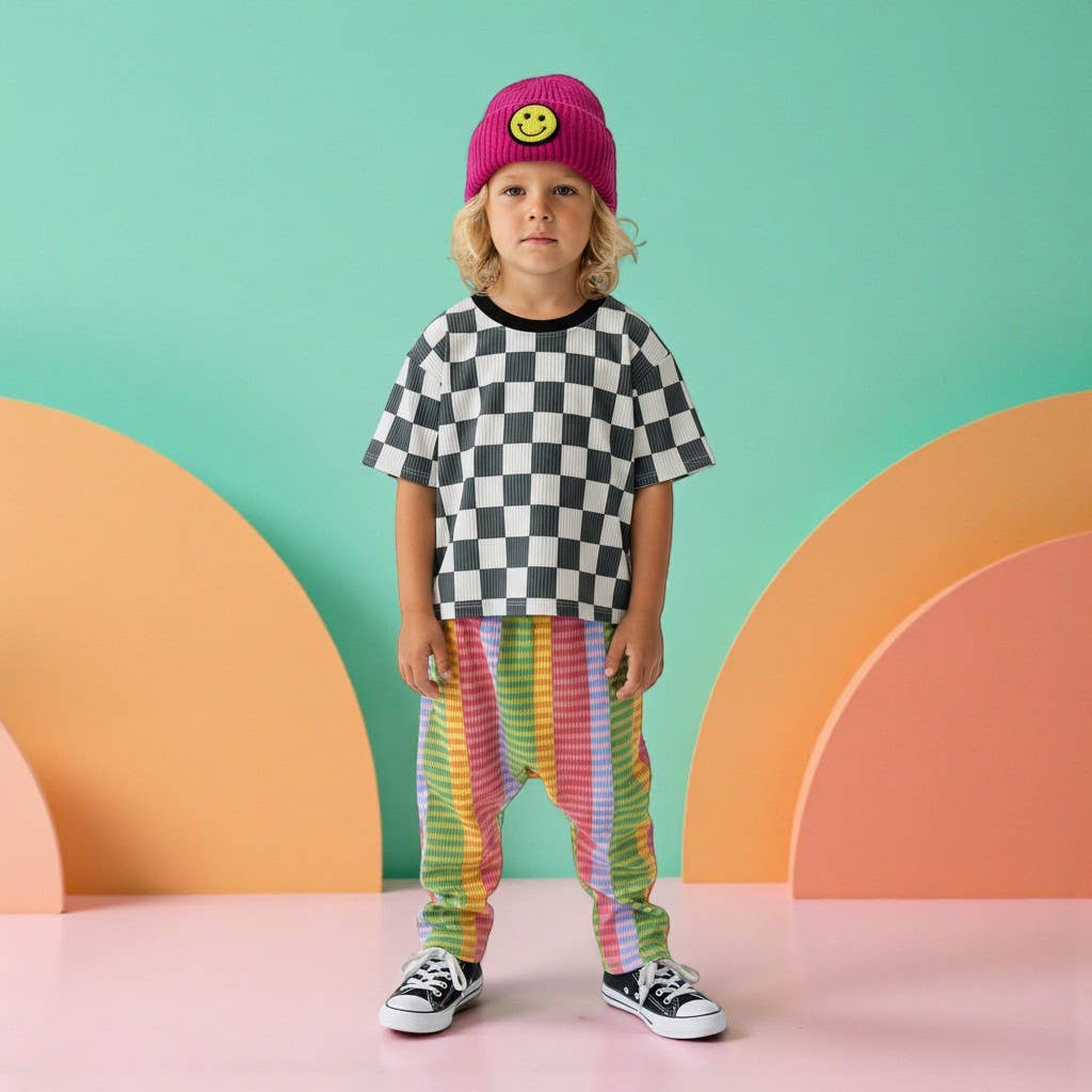 Best Day Ever- Multicolor Harem Kids Good Vibrations Pant