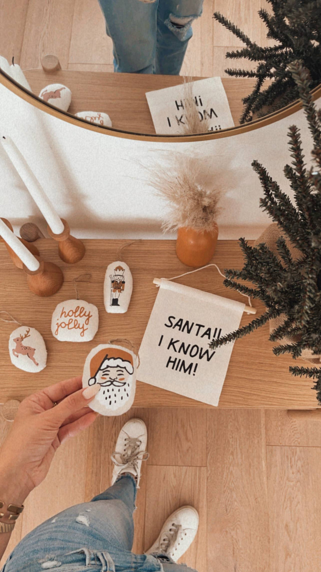 Imani Collective- Santa I know him hang sign