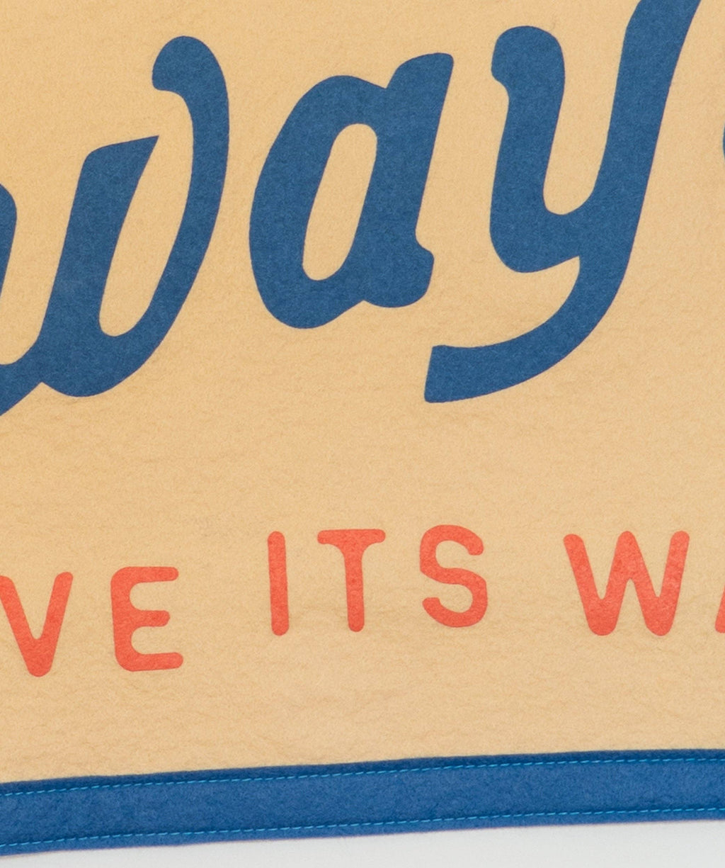 Oxford Pennant- True Love Will Always Have Its Way Camp Flag • John Prine x Oxford Pennant