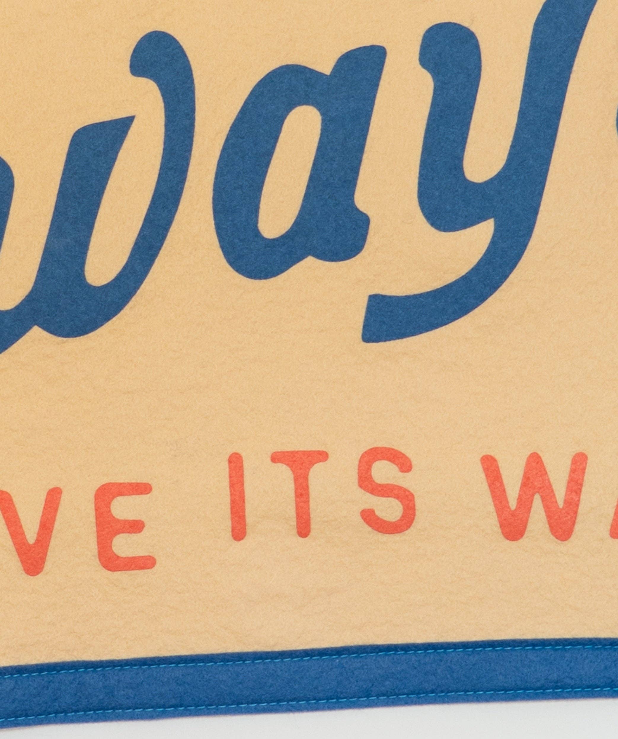 Oxford Pennant- True Love Will Always Have Its Way Camp Flag • John Prine x Oxford Pennant