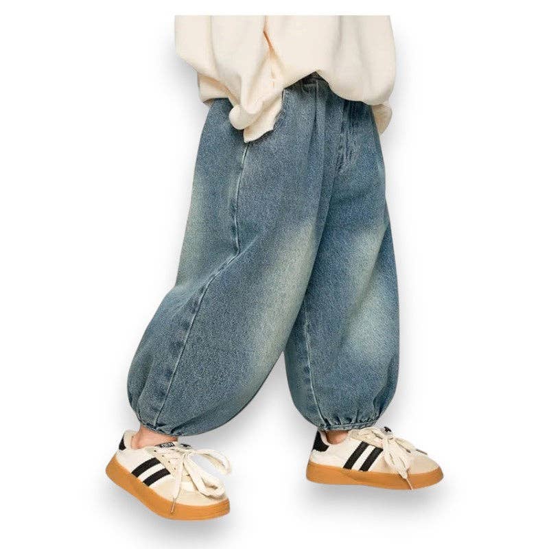 Best Day Ever- The Denim Jogger Kids Denim Baggy Pant