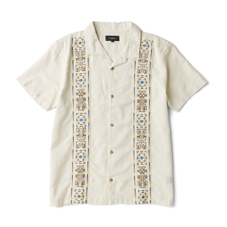Roark- Gonzo Camp Button Up Shirt in Ivory