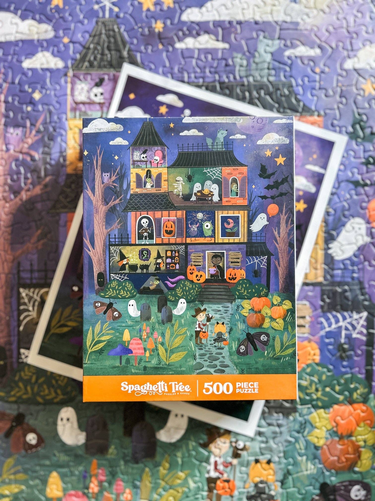 Spaghetti Tree- Spooky Manor 500 Piece Halloween Puzzle