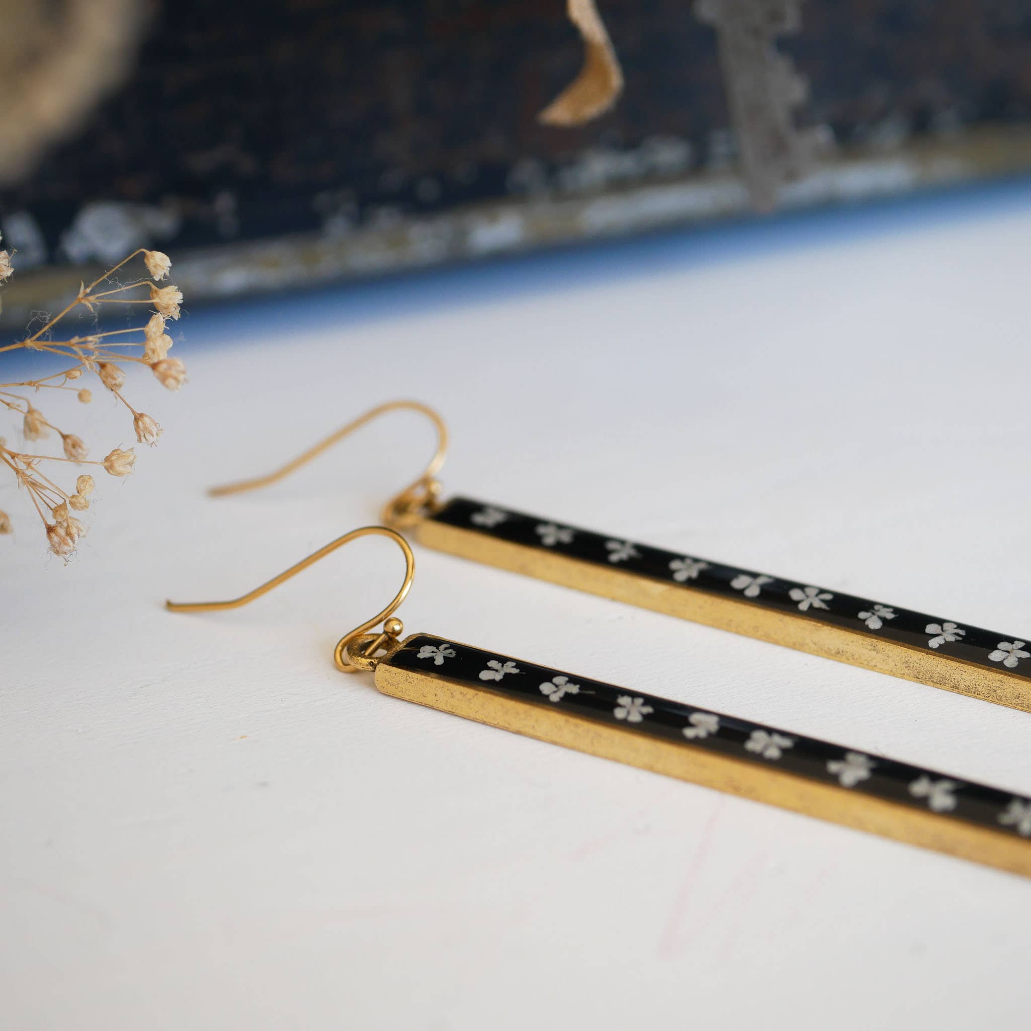 Seed & Soil- Queen Anne's Lace Cascading Earrings