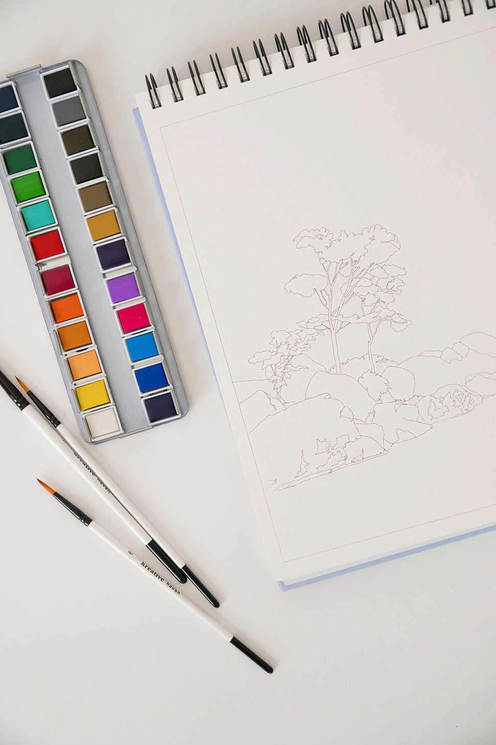 Bailey Rae Studio- Landscape Watercoloring Book Bundle Set