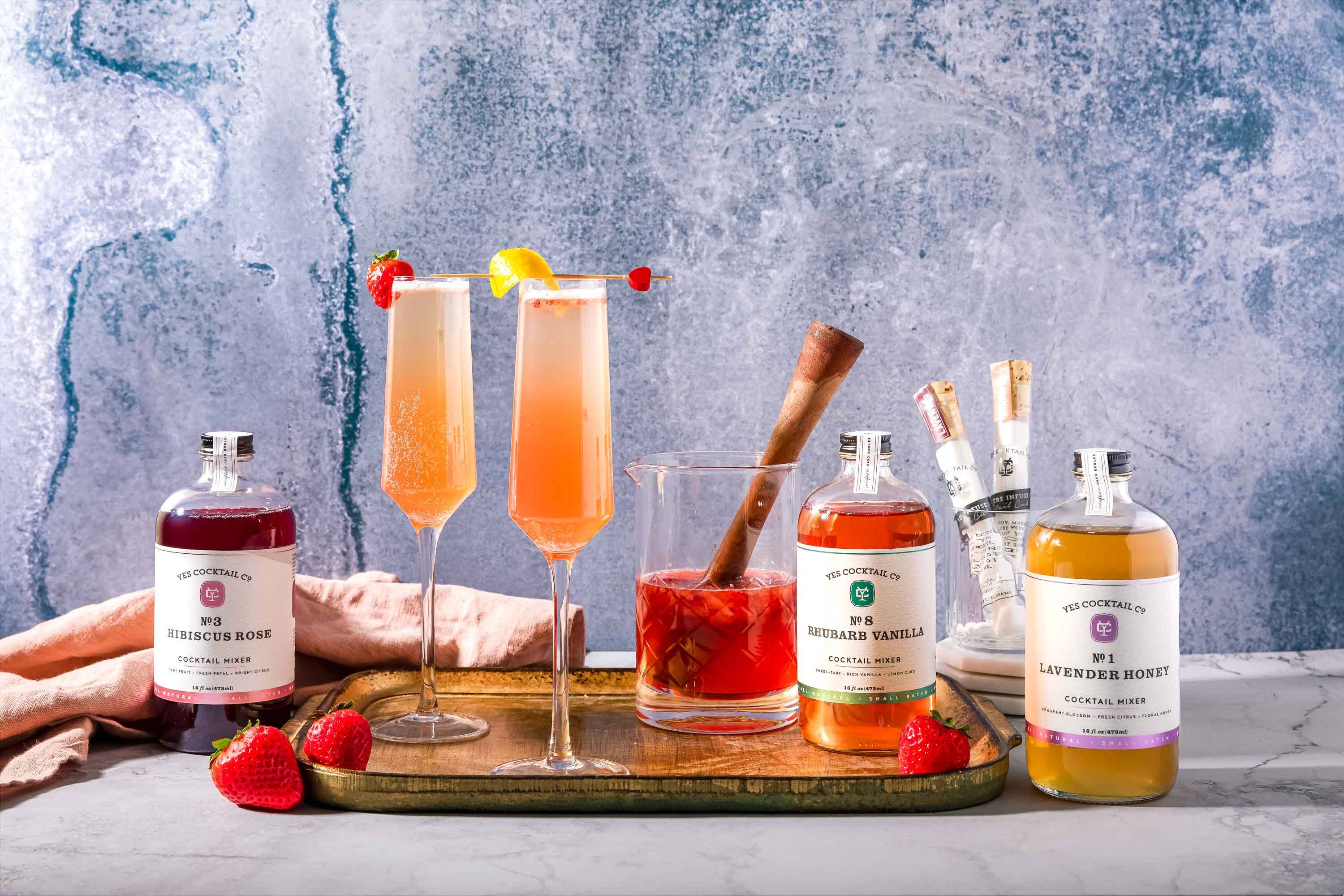Yes Cocktail Co.-  Hibiscus Rose Cocktail Mixer