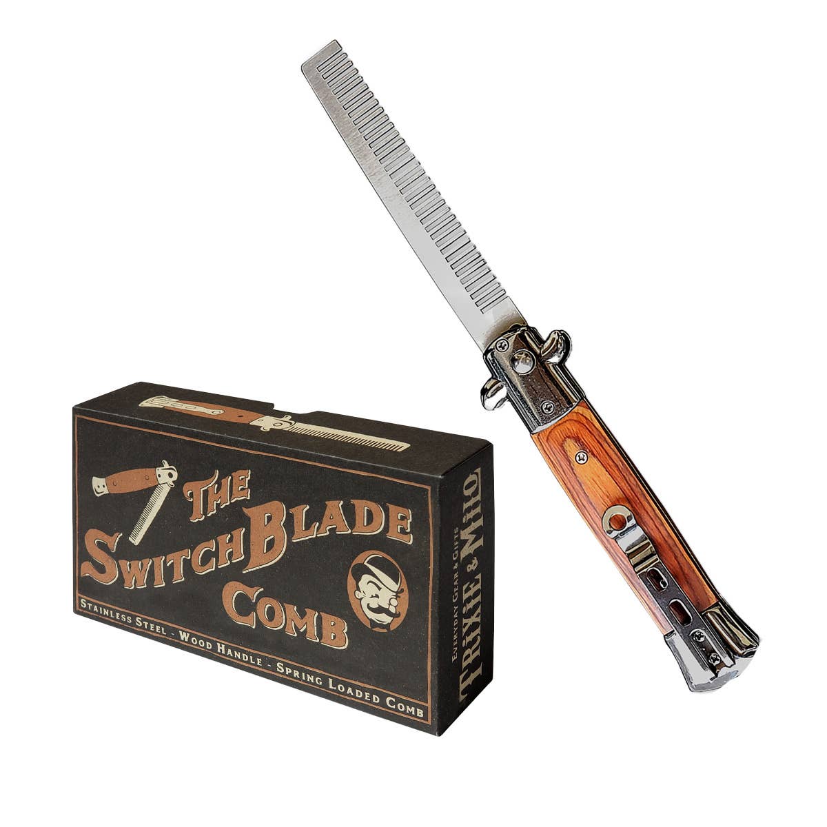 Lucky Jack- Genuine Switchblade Comb