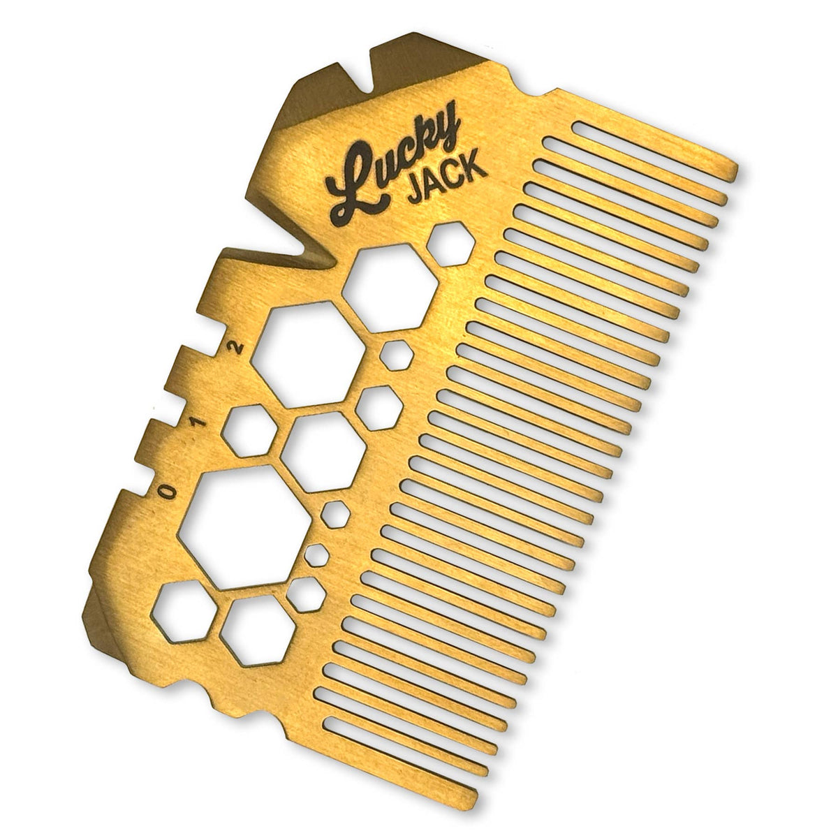 Lucky Jack- Jack Comb Adventure Card – Wallet Grooming Tool