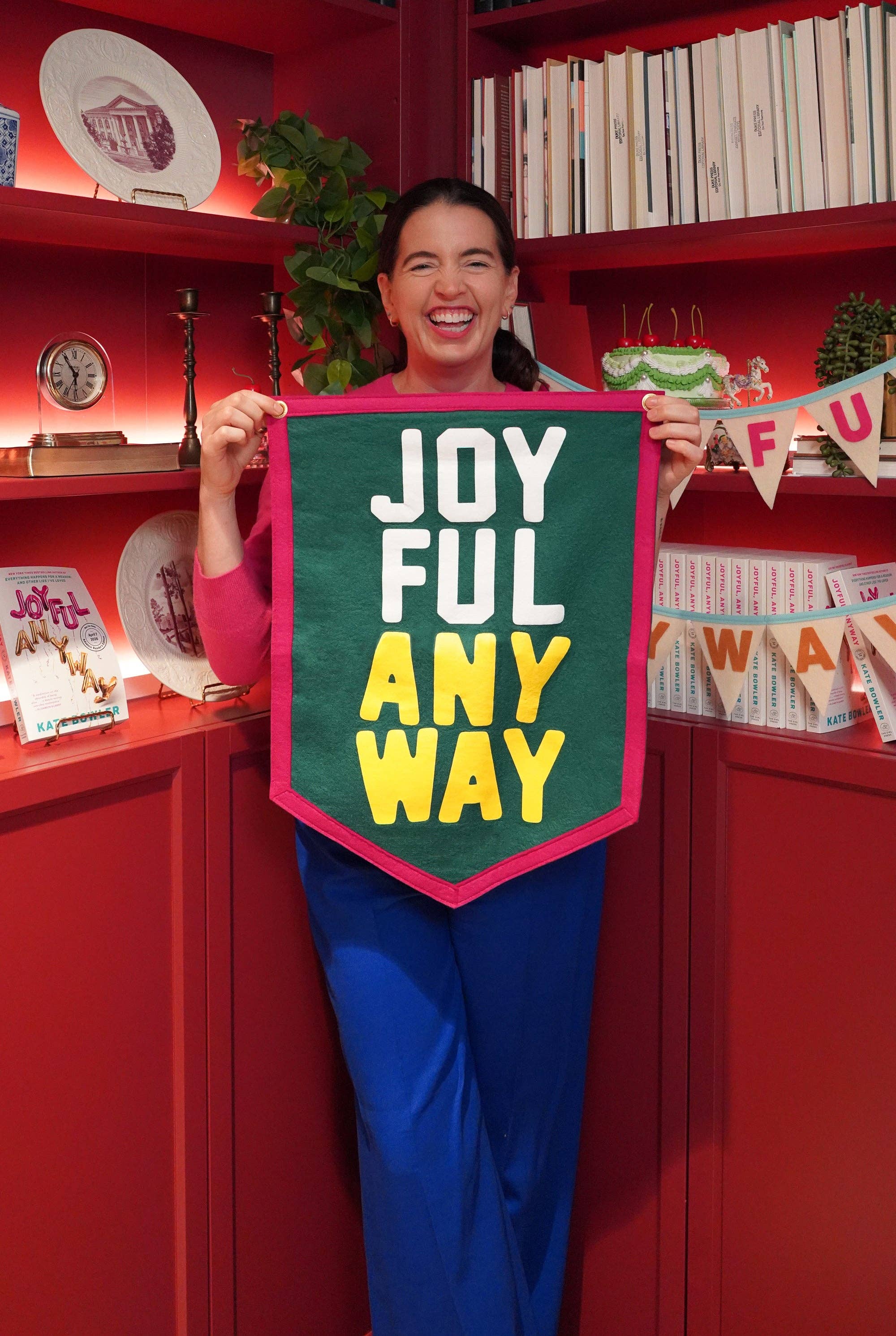 Oxford Pennant- Joyful Anyway Camp Flag • Kate Bowler x Oxford Pennant