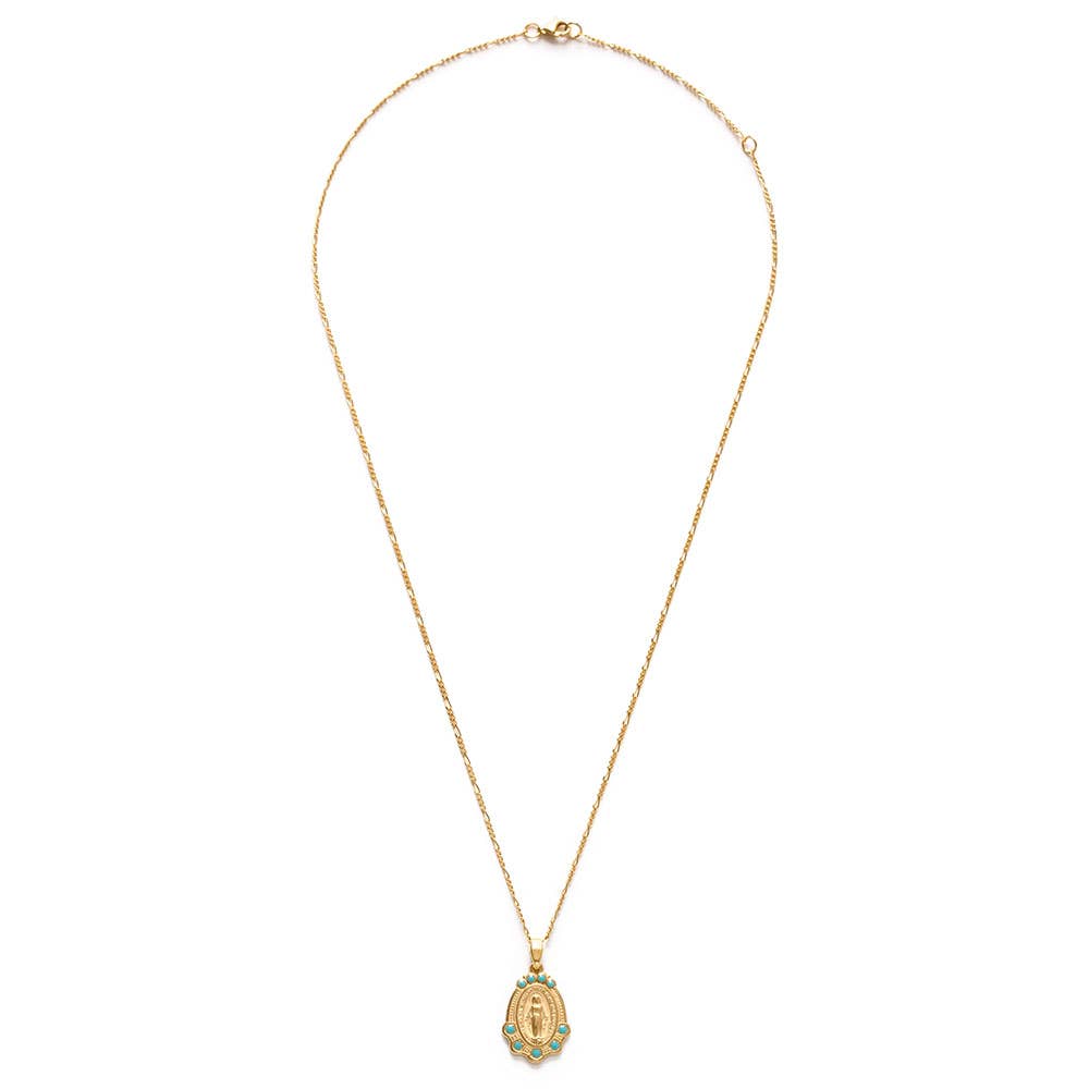 Amano Studio- Mary Medallion - Turquoise