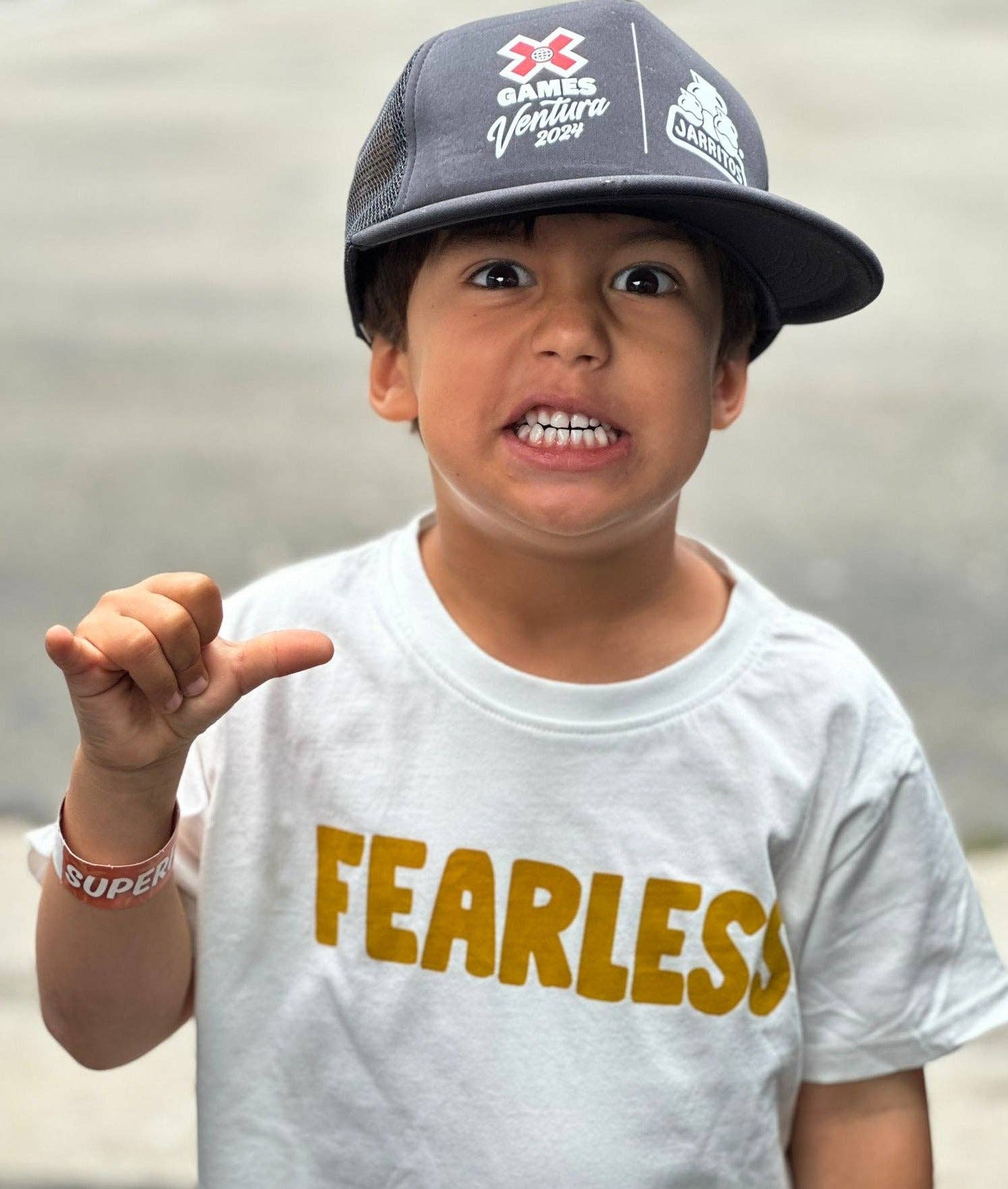 Minimalist Folk Co.- FEARLESS  in mustard  | Kids Tee