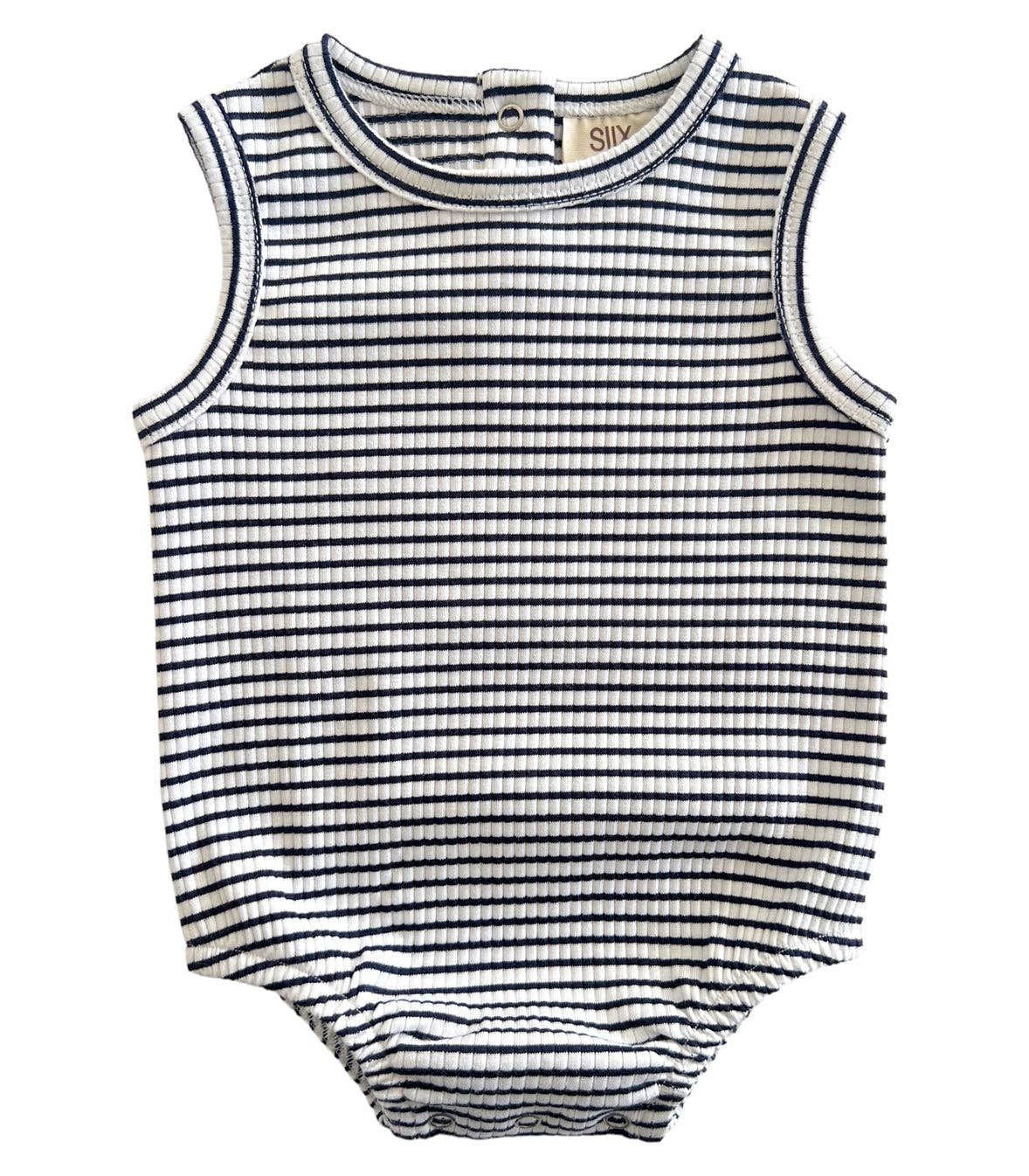 SIIX Collection- Black Stripe / Organic Ribbed Dune Bubble