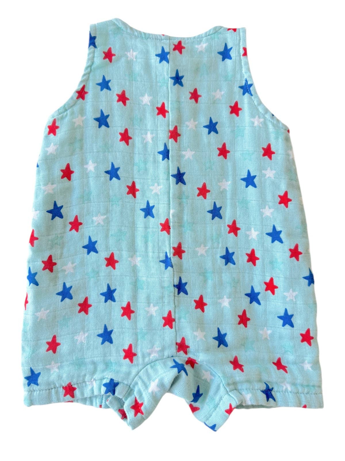 SIIX Collection- Splendid Stars Blue / Muslin Shortie Romper