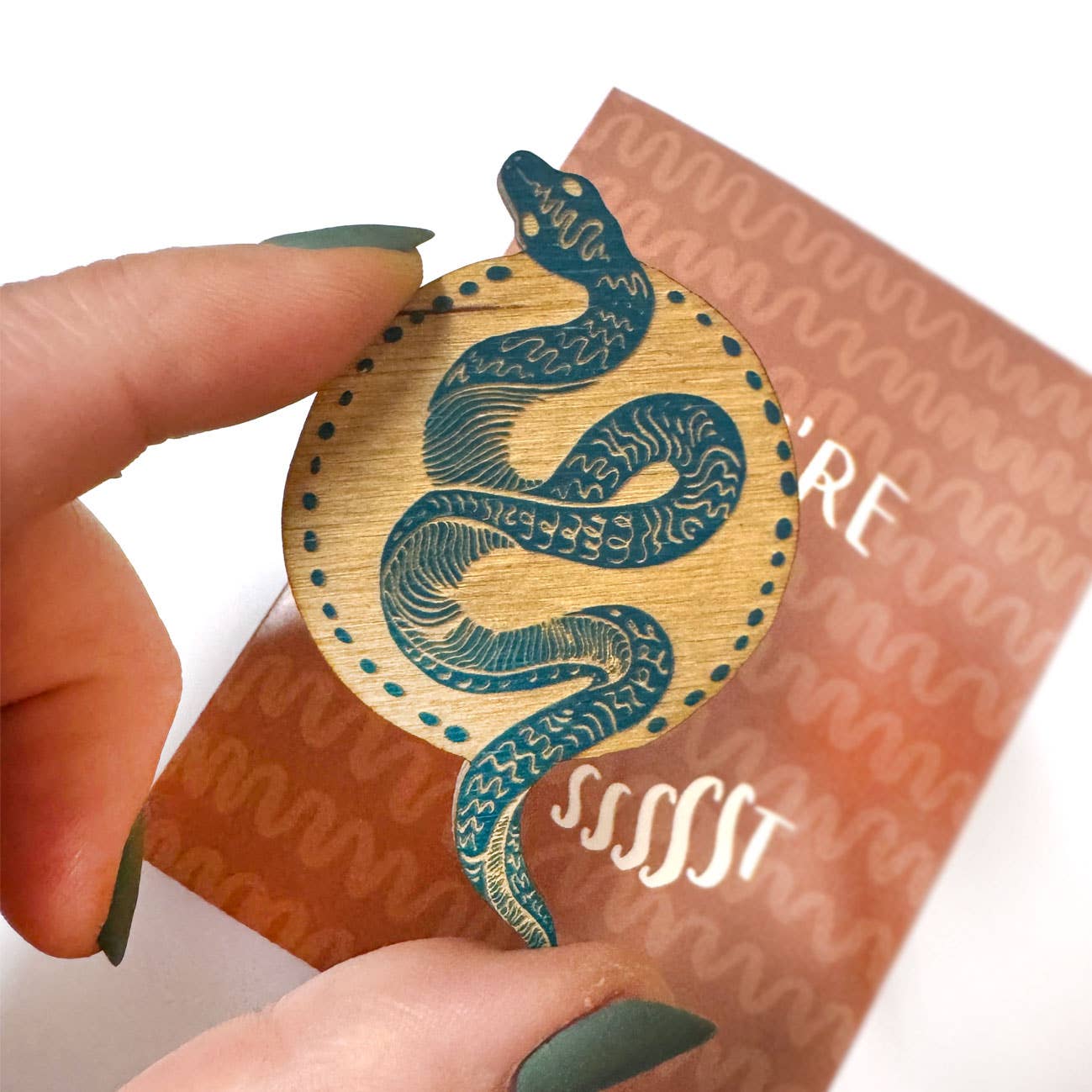 SnowMade- You're the Bessssst - Snake Magnet w/ Card