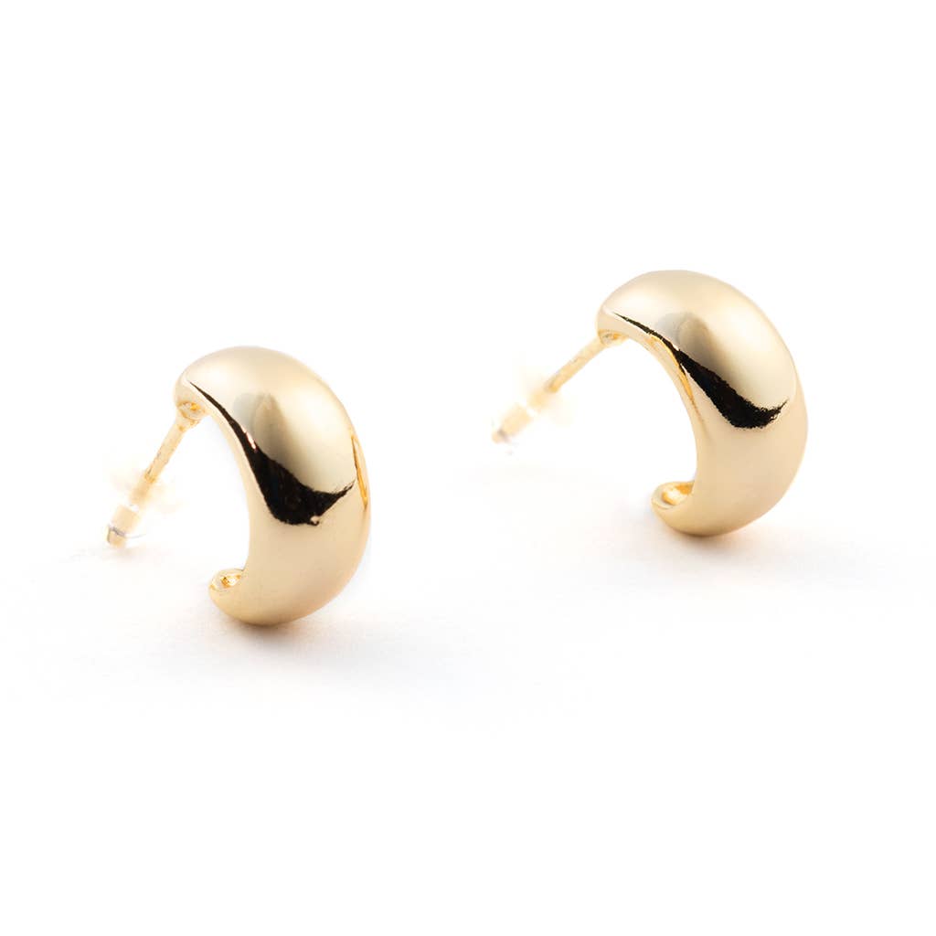 Bronwen- Vintage Hoop Post Earrings