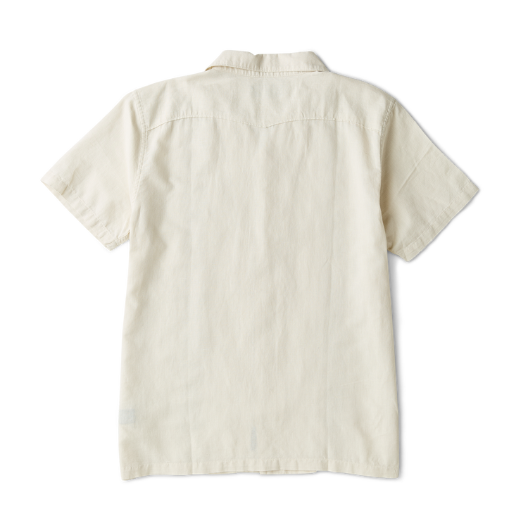 Roark- Gonzo Camp Button Up Shirt in Ivory