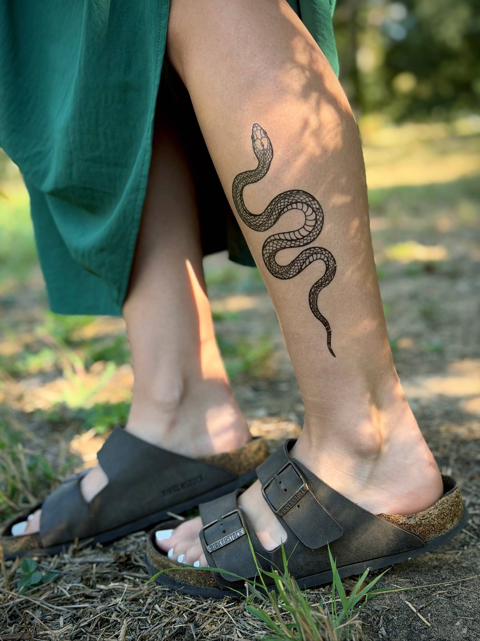 NatureTats- Garden Snake Temporary Tattoo