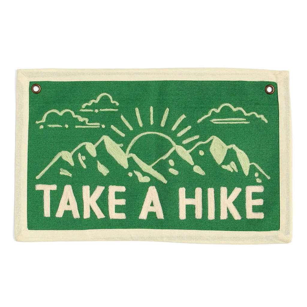 1Canoe2- Take A Hike Embroidered Canvas Banner