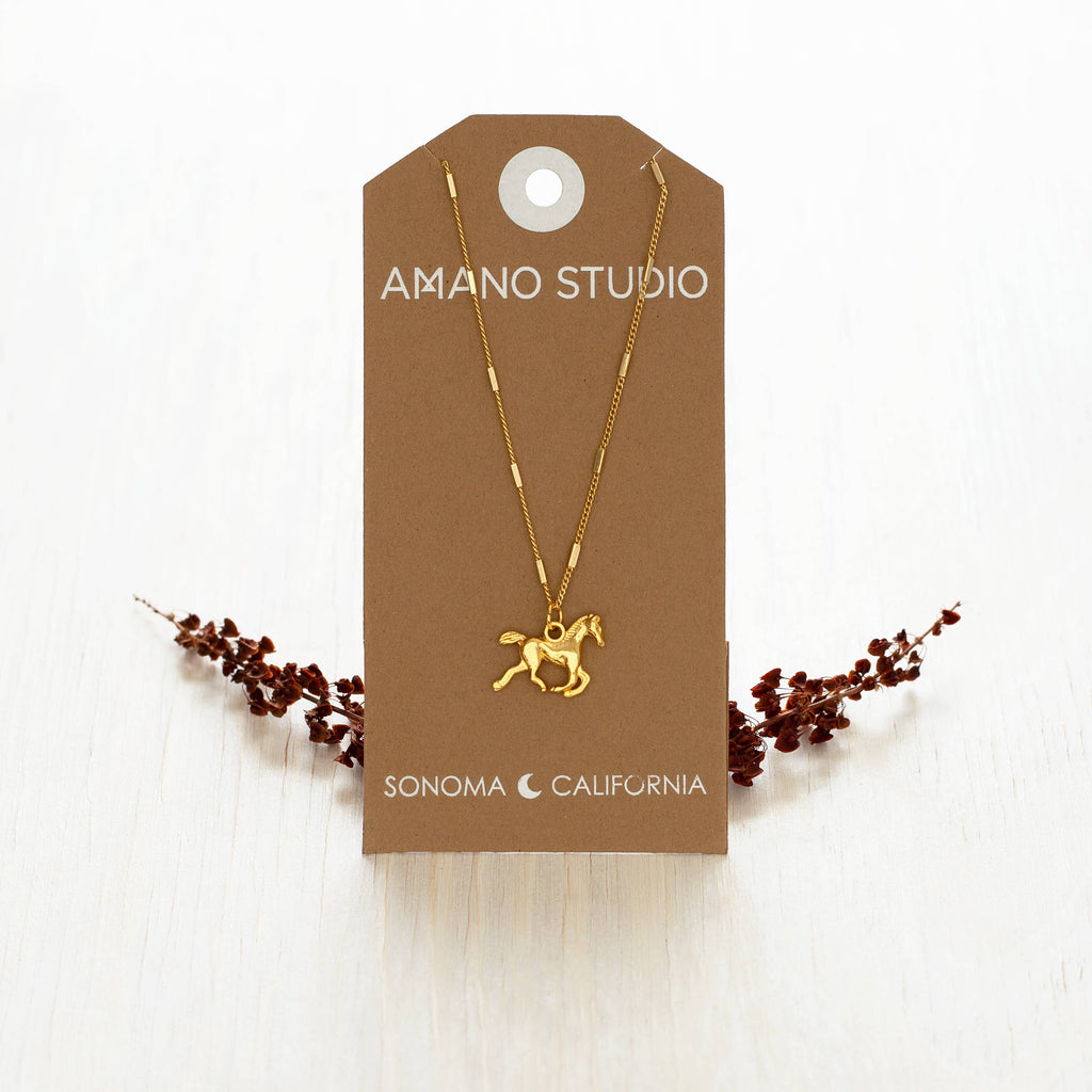 Amano Studio- Year of the Horse Charm Necklace