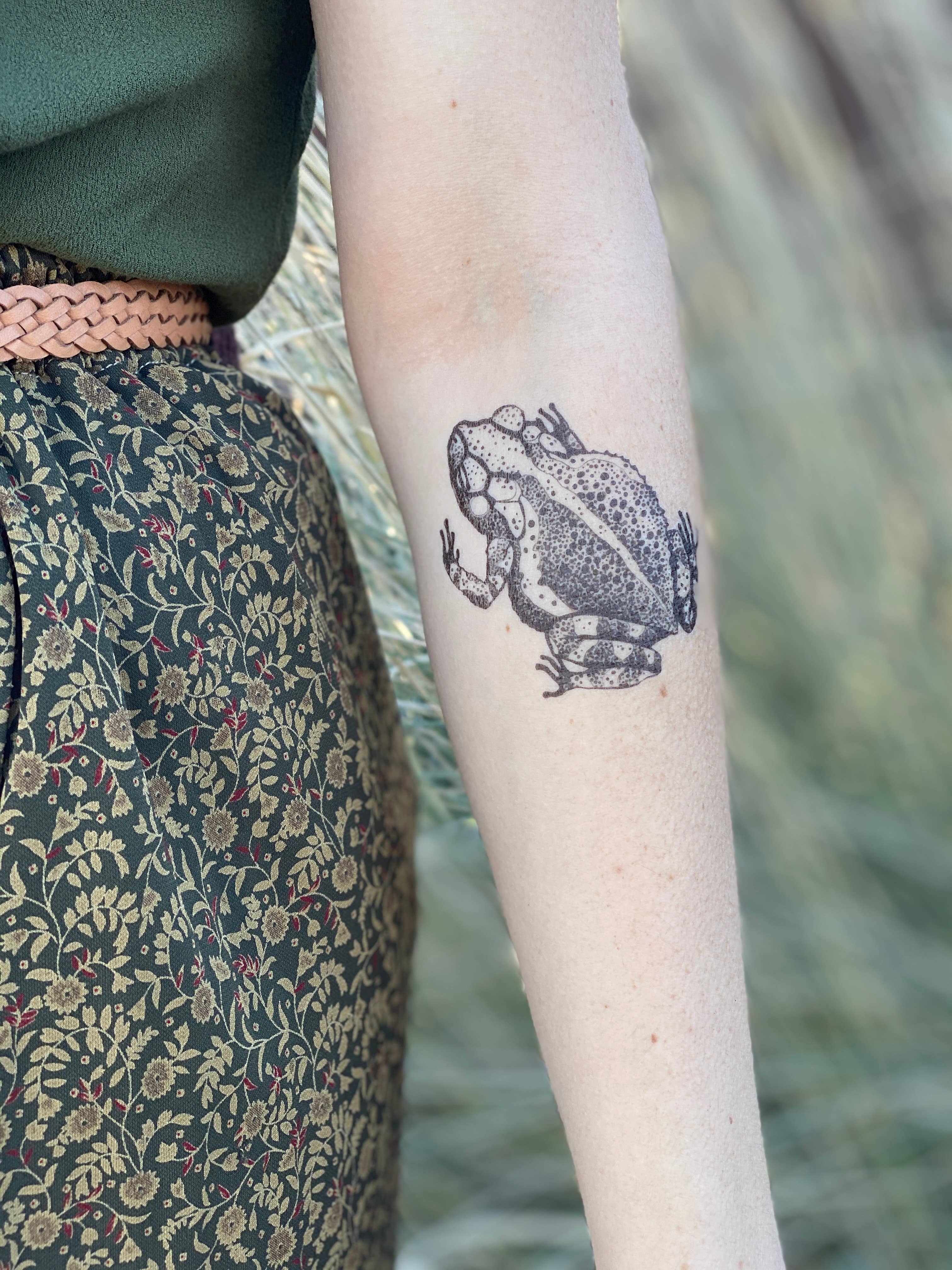 NatureTats- Toad Temporary Tattoo