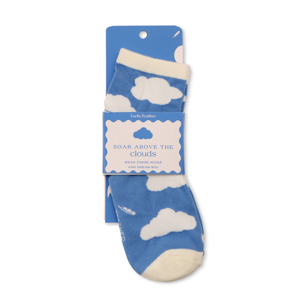 Lucky Feather- Sockspirations - Above the Clouds