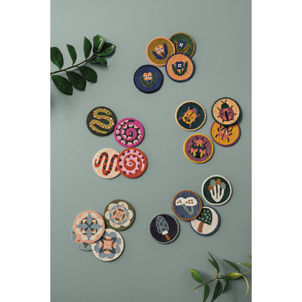 Danica Studio- Gardenland Beaded Coasters Set of 4