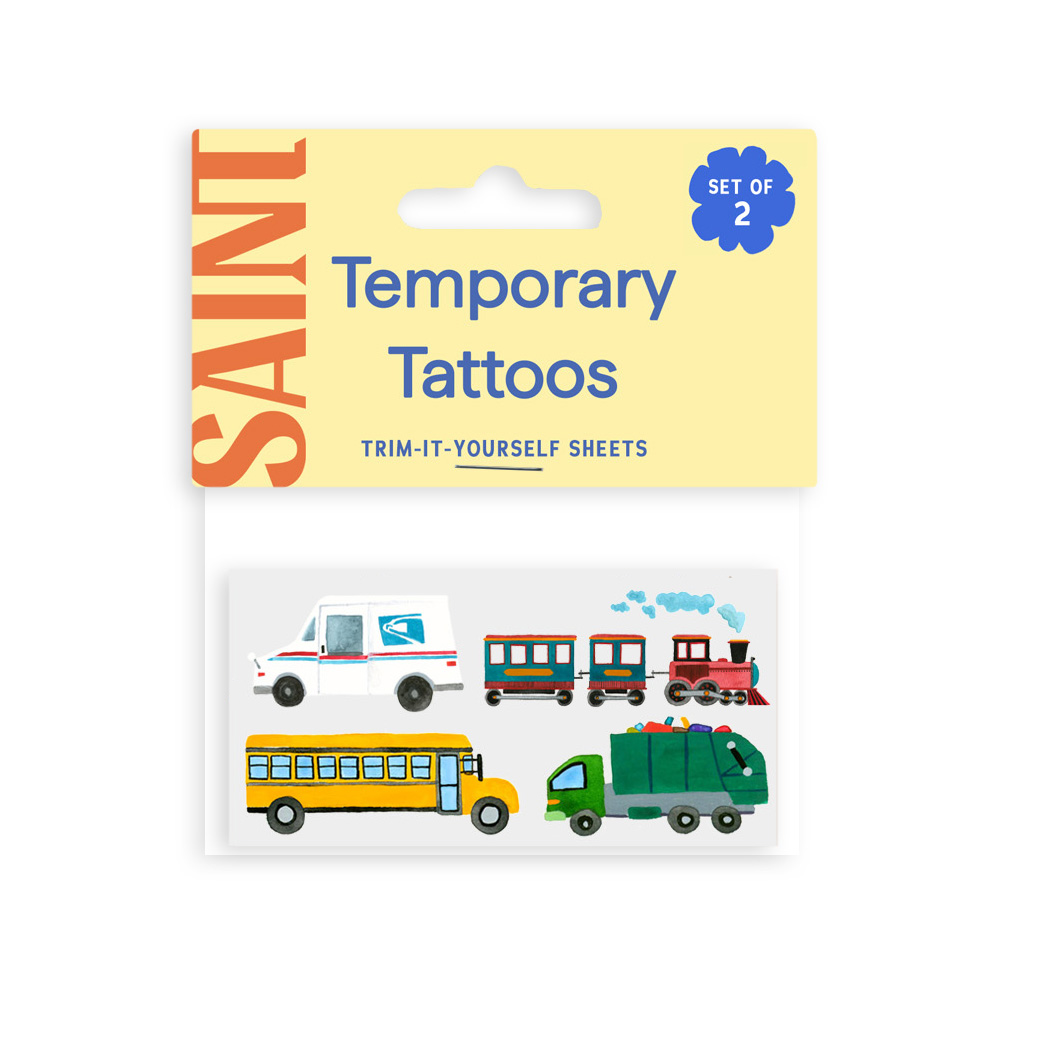 Saint Tattoos- On Wheels Temporary Tattoos