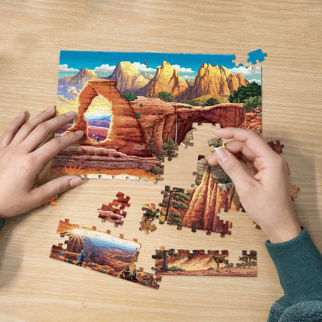 Boardwalk Puzzle Company- Utah's 5 National Parks | 210 Piece Personal Puzzle