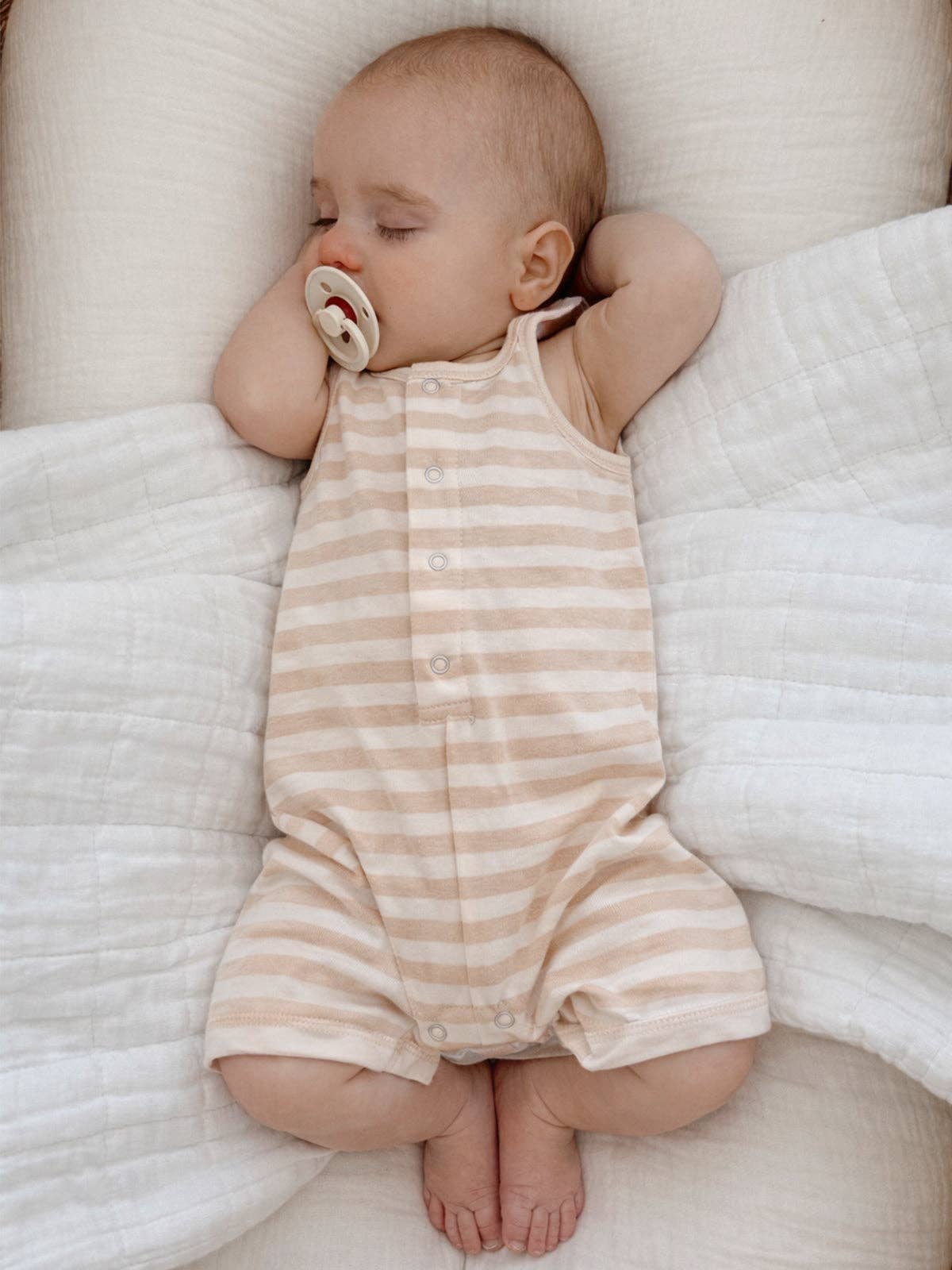 SIIX Collection- Biscuit Stripe / Organic Shortie